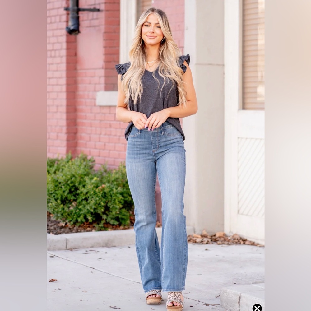 Judy Blue Jeans Santa Clara Pull On High Rise Slim Bootcut JB88520